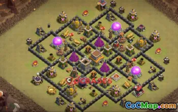 Top Town Hall 8 War Base for Clash of Clans - Copy Link! #23995