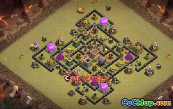 Top Town Hall 8 War Base Layouts - Clash of Clans Copy Link #22021