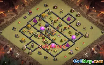 Top Town Hall 8 War Base Layouts for Clash of Clans #22047