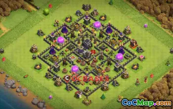 Top Town Hall 9 Base for Clash of Clans: Anti 2 & 3 Stars #23967