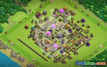 Top Town Hall 9 Base Layouts for Clash of Clans #53071