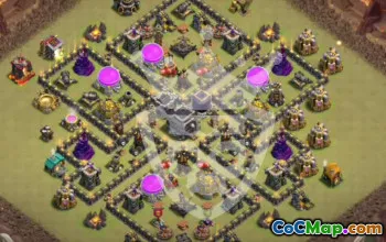 Top Town Hall 9 Base Layouts for Clash of Clans #53089