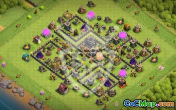 Top Town Hall 9 Base Layouts for Clash of Clans #53198