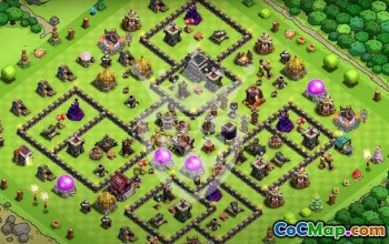Top Town Hall 9 Base Layouts for Clash of Clans #53474