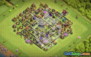 Top Town Hall 9 Base Layouts for Clash of Clans #54005