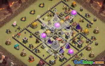 Top Town Hall 9 Base Layouts for Clash of Clans #55038