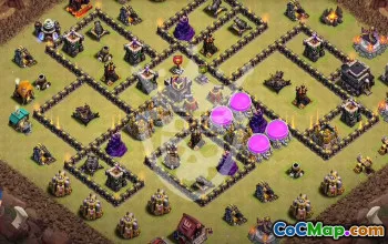 Top Town Hall 9 Base Layouts for Clash of Clans #55150