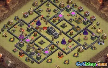 TOP TOWN HARY 9 ბაზის განლაგება COC: მეურნეობისა და ტროფეის რუქები #11509