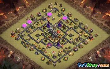 Top Town Hall 9 Base Layouts for CoC: Maps & Links #14739