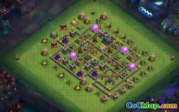 Top Town Hall 9 Baslayouter för COC: Maps & Links #15790