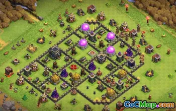 Top Town Hall 9 Base Layouts for CoC: Trophy & War Maps #15878