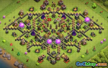 Top Town Hall 9 Base Layouts & Links for CoC - Funny & Hybrid #17466
