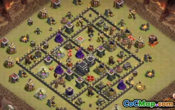 Top Town Hall 9 Base Layouts & Maps for CoC #14423