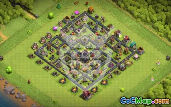 Top Town Hall 9 Base Layouts to Copy #53319