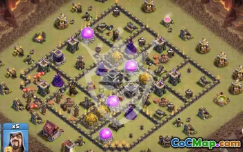 Top Town Hall 9 Base Layouts with Copy Link #55034