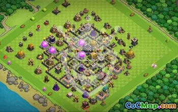 Top Town Hall 9 Base Layouts with Copy Links #52952