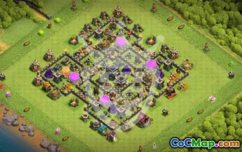 Top Town Hall 9 Base Layouts with Copy Links #53192