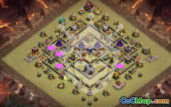 Top Town Hall 9 Base Layouts with Copy Links #53921