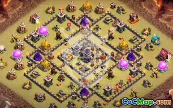 Top Town Hall 9 Base Layouts with Copy Links #54292