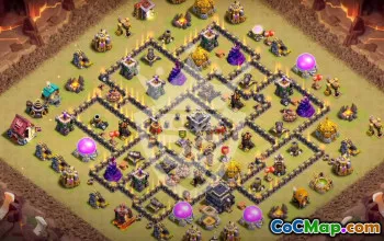 Top Town Hall 9 Base Layouts with Copy Links #54296