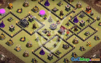 Top Town Hall 9 Base Layouts with Link #53347