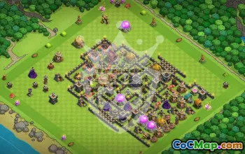 Top Town Hall 9 Base Layouts with Links #52946