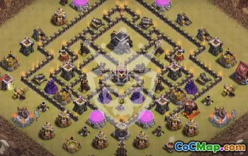 Top Town Hall 9 Base Layouts with Links #53087