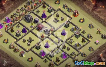 Top Town Hall 9 Clash of Clans Base Layouts #53348