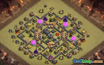 顶级市政厅9 COC基础布局和耕种＃14795