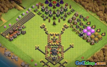 Top -Rathaus 9 CoC -Basislayouts & Karten | Lustig & Fortschritt #14770