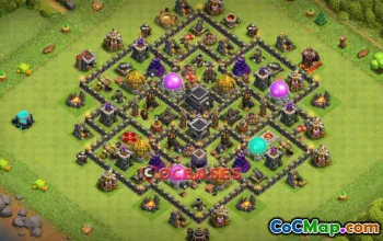Top Town Hall 9 Farming Base: Anti-Air & Dragon Defense #18950
