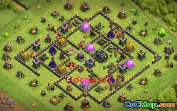 Top Town Hall 9 Farming Base | Clash of Clans Copy Link #22199