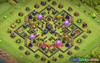 Top Town Hall 9 Farming Base | Clash of Clans Copy Link #22204