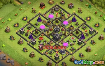Top Town Hall 9 Farming Base - Copy Link | Clash of Clans #21941