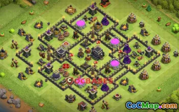 Top Town Hall 9 Farming Base - Copy Link | Clash of Clans #21964