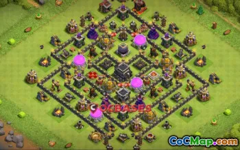 Top Town Hall 9 Farming Base Copy Link - Clash of Clans #24016