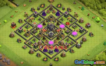 Top Town Hall 9 Farming Base - Copy Link for Clash of Clans #21947