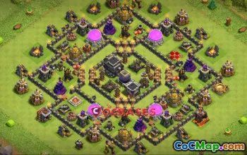 Top Town Hall 9 Farming Base - Copy Link & Strategies! #22733