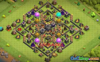 Top Town Hall 9 Hybrid Base - Anti 3 Stars & Farming Guide #19054