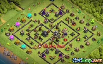 Top Town Hall 9 Trophy Base: Anti-3 Star Strategies #21863