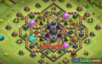 Top Town Hall 9 Trophy Base - Clash of Clans | Copy Link #18920