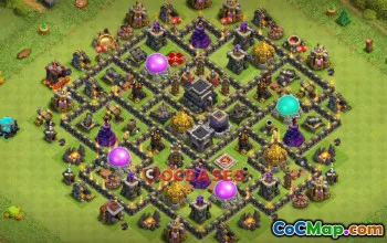 Top Town Hall 9 Trophy Base for Clash of Clans | Copy Link #21440