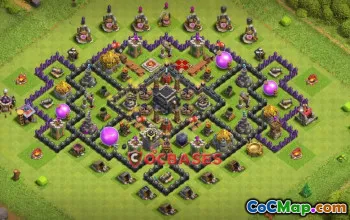 Top Town Hall 9 Trophy Base for Clash of Clans - Try It! #22319
