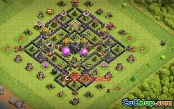 Top Town Hall 9 Trophy Base: Strength Against P.E.K.K.A #22572