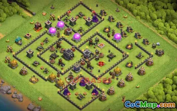 Top Town Hall 9 War Base - Clash of Clans Copy Link #18811