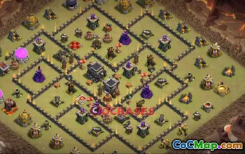 Top Town Hall 9 War Base - Clash of Clans Copy Link #20879