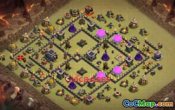 Top Town Hall 9 War Base - Clash of Clans | Copy Link #22154