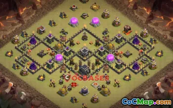 Top Town Hall 9 War Base | Clash of Clans Copy Links #22160