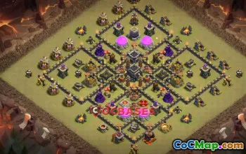 Top Town Hall 9 War Base - Clash of Clans Strategies #22081