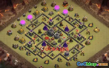 Top Town Hall 9 War Base Copy Link | Clash of Clans #20081
